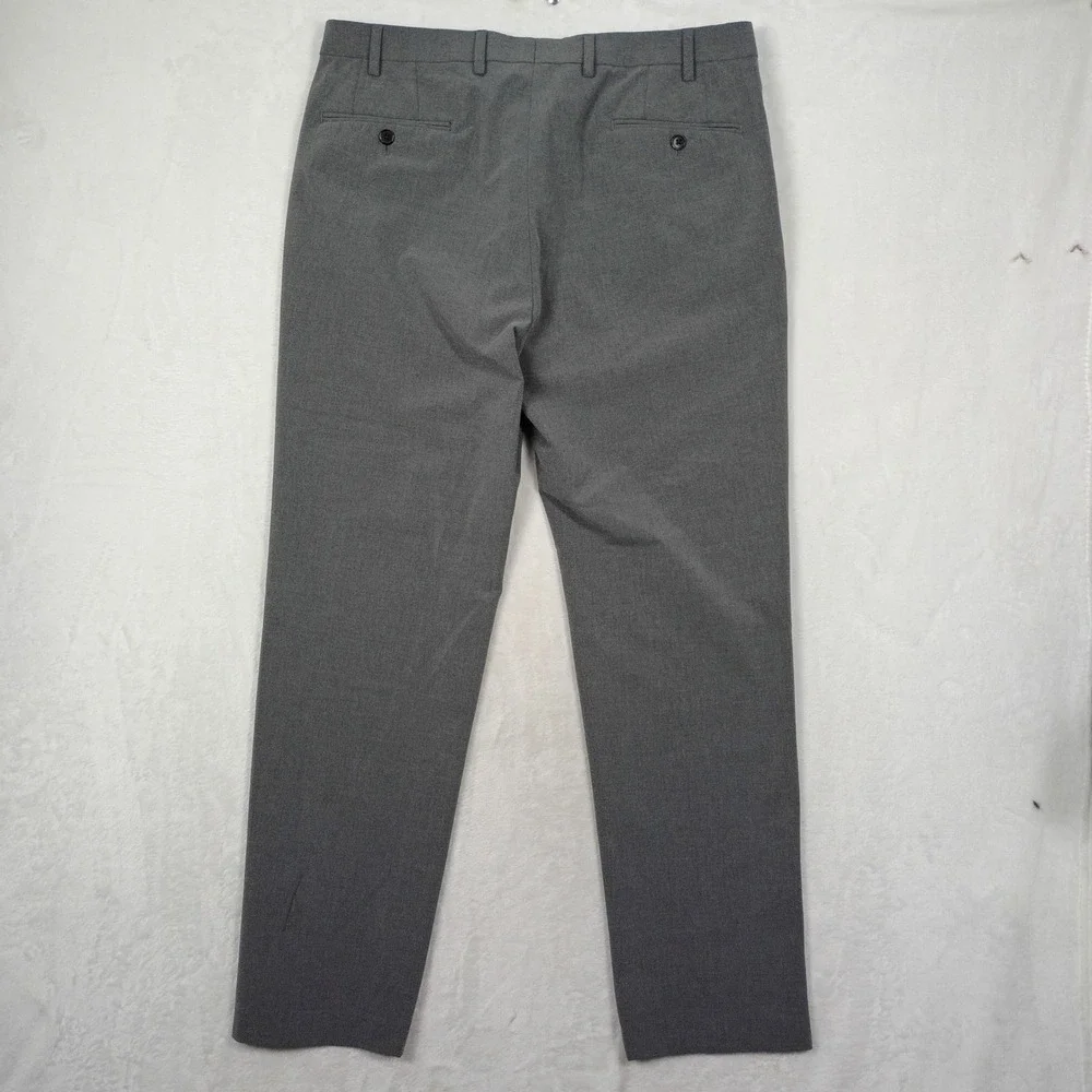 Lauren Ralph Lauren Dress Pants Mens 36W x 32L Gray Stretch Flat Front Work Wear